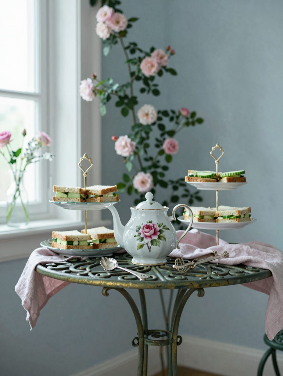 English Rose Garden and Wrought Iron Filigree — home decor idea 10