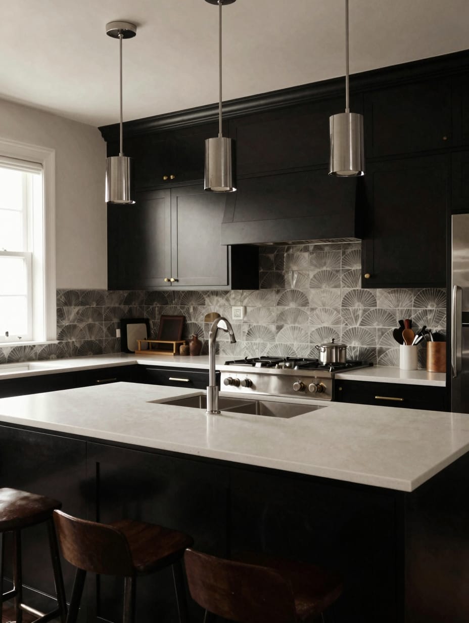 Kitchen Chic: Streamlined Surfaces & Gleaming Metals
