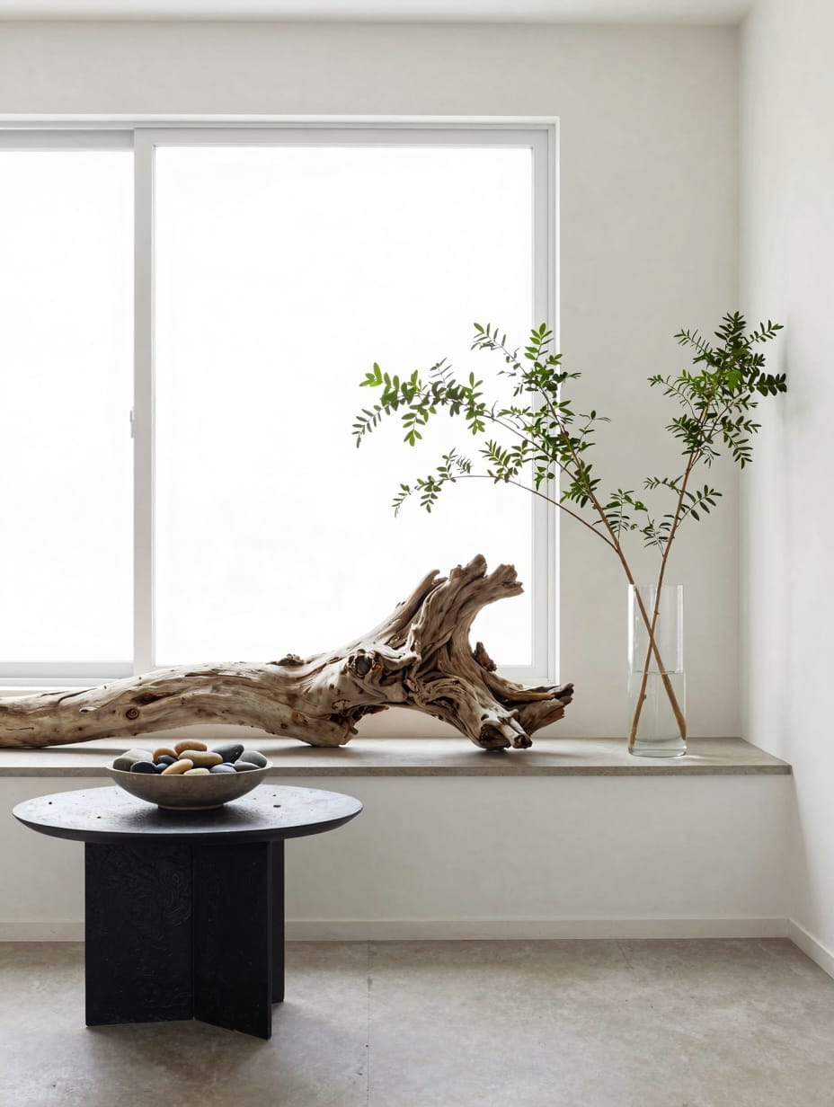 A tall ceramic vase filled with dried pampas grass in a sunlit corner.