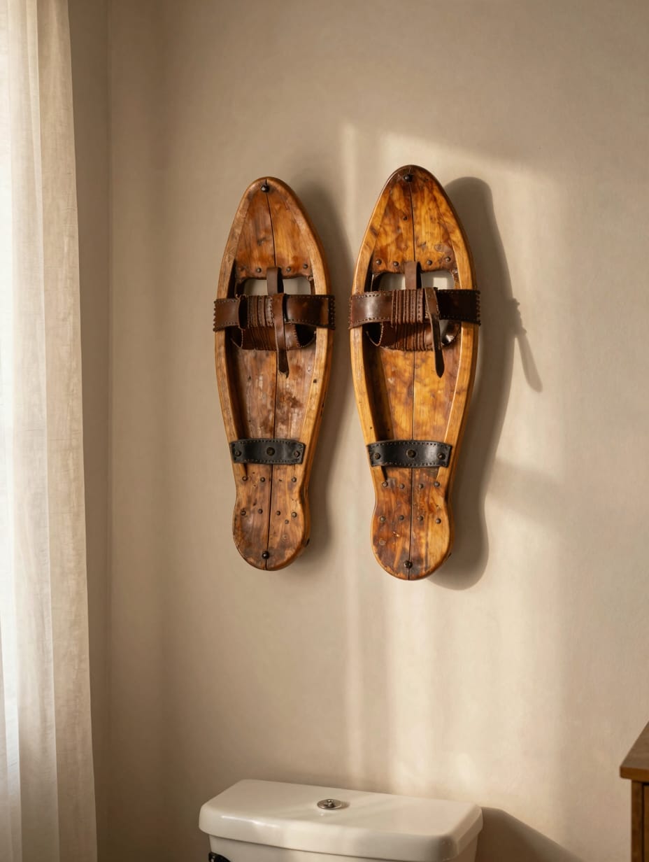 Vintage Snowshoe Wall Art — home decor idea 14