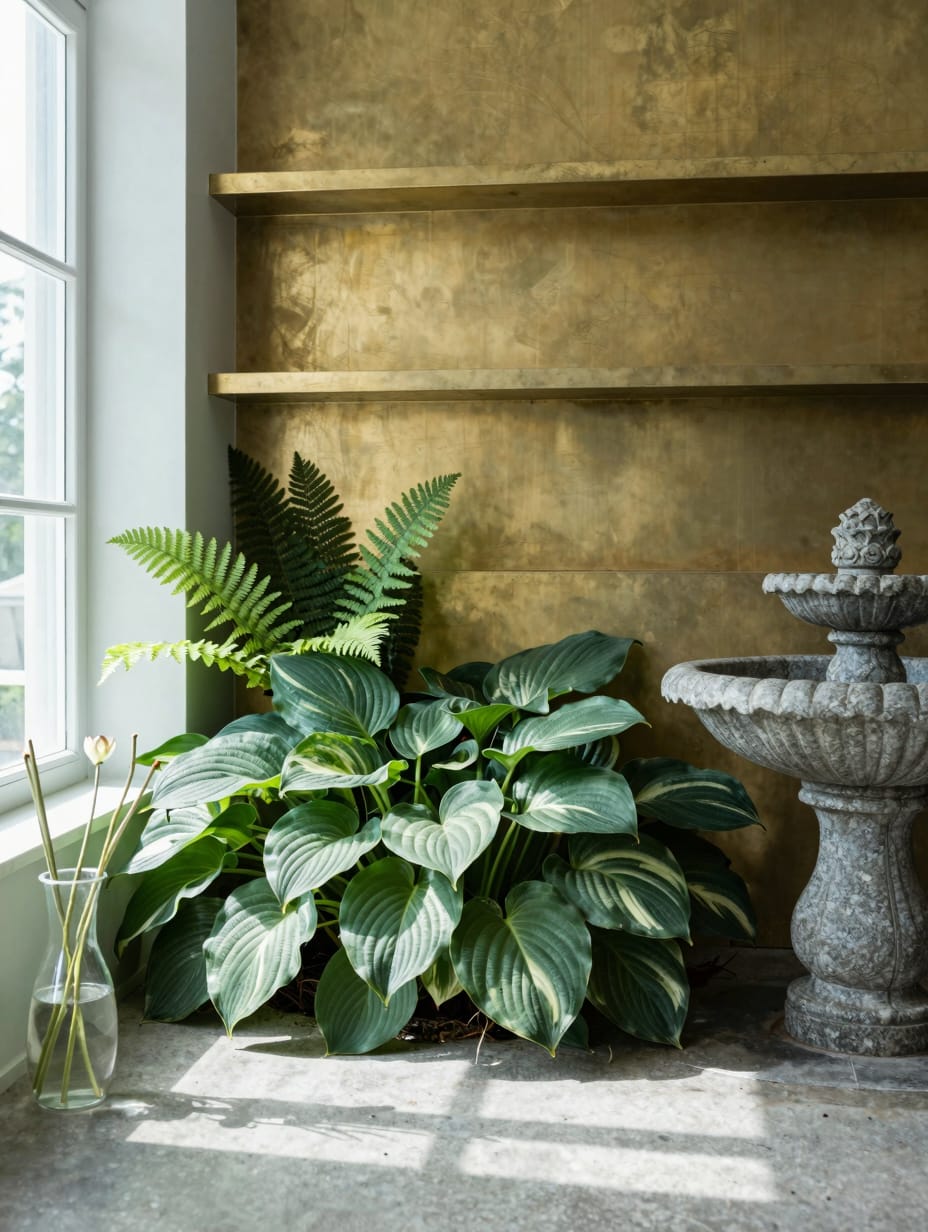 Shady Hostas and Ferns — home decor idea 17