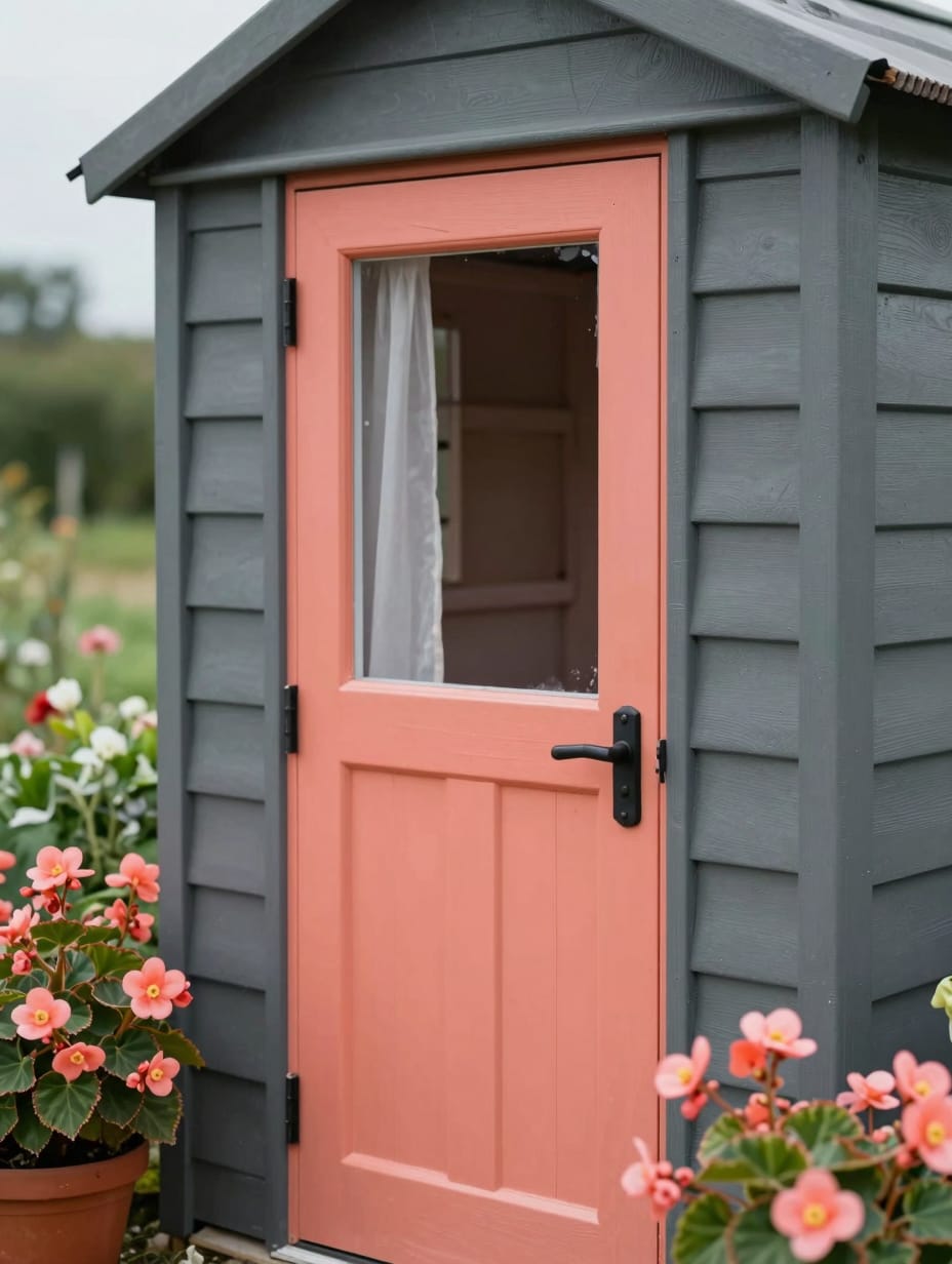 Vibrant Painted Door Accent — home decor idea 18