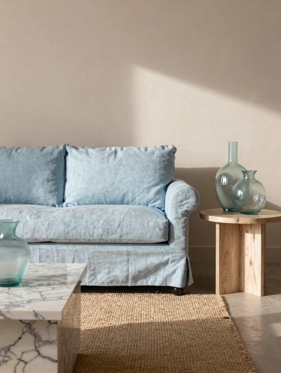 Coastal Serenity with Cerulean Linens