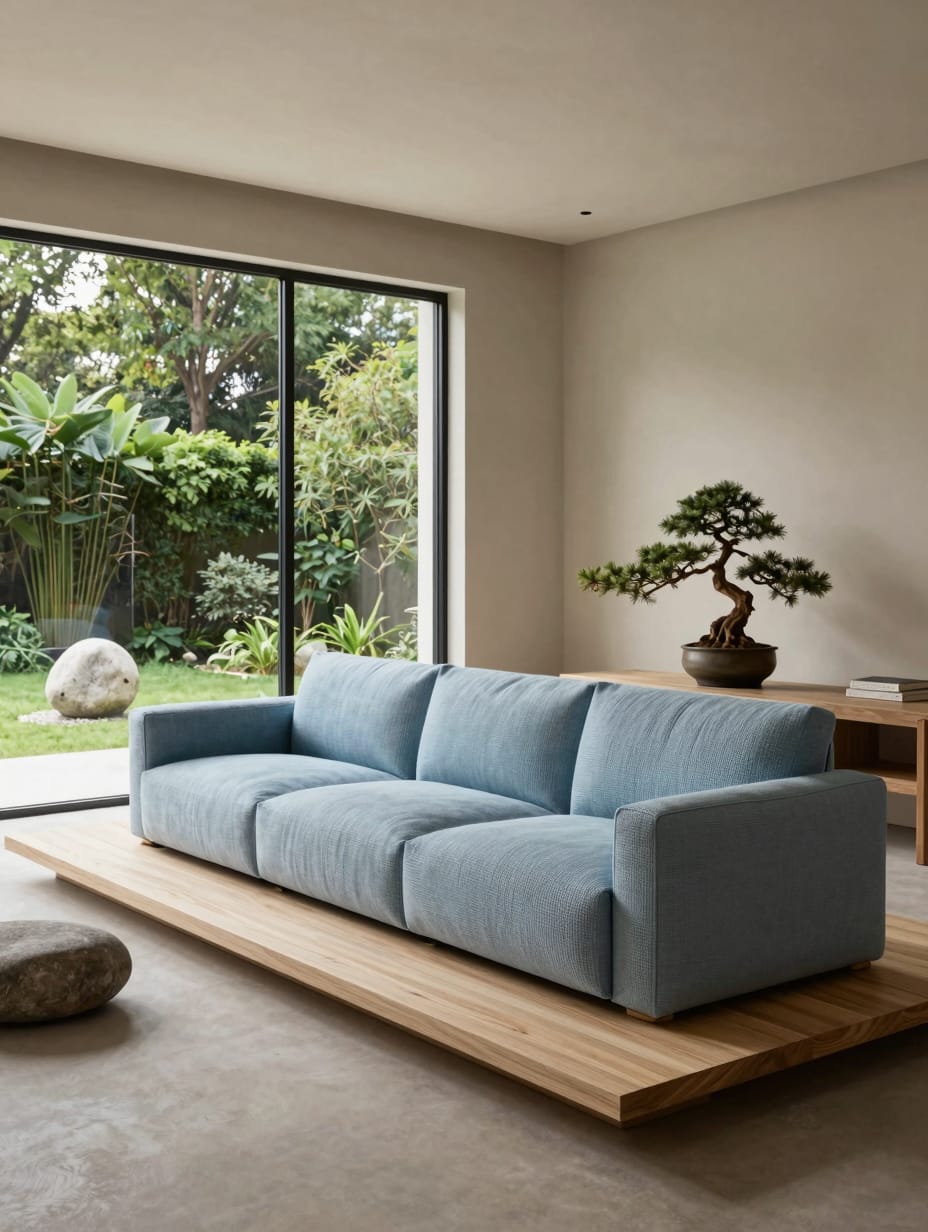 Sky Blue Minimalist Zen Retreat