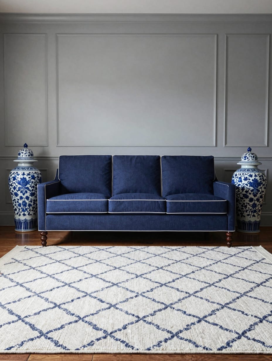 Classic Navy and Crisp White Chinoiserie